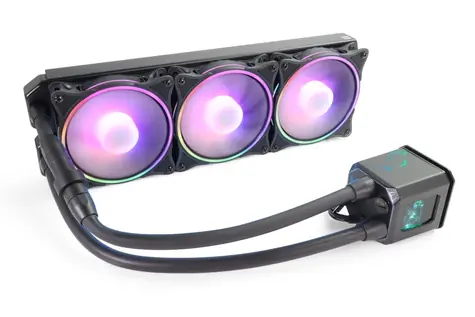 Alphacool Eisbaer Aurora 360 CPU černá / Vodní chladič CPU / 360mm radiátor / DRGB / možnost rozšíření o další blok
