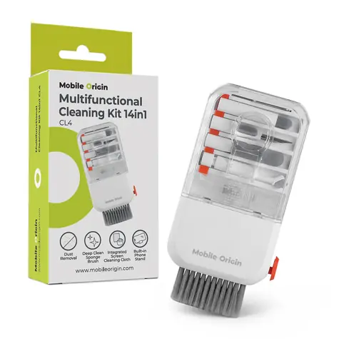 Mobile Origin Multifunctional Cleaning Kit 14in1 CL4 / Čisticí sada / 14 nástrojů / bílá s oranžovými prvky