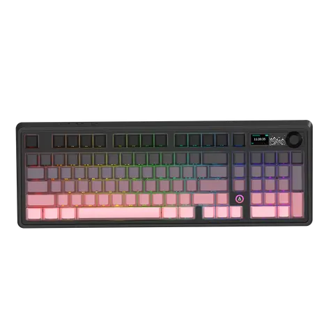 Ajazz AK980 V2 / Herní klávesnice / mechanická / Gasket Mount / RGB / USB-C, Bluetooth, 2.4 GHz