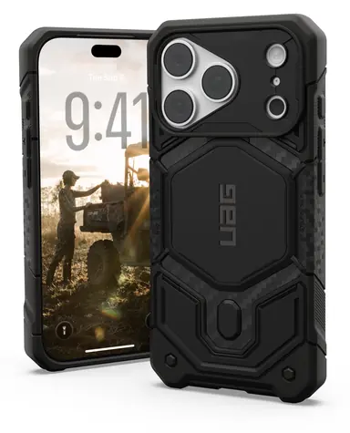 UAG Monarch Pro MagSafe černá (carbon fiber) / Ochranný kryt / Apple iPhone 18 Pro, 17 Pro / MagSafe