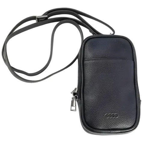 Audi A6 Synthetic Leather D2 černá / Taška na telefon / Umělá kůže / Univerzální