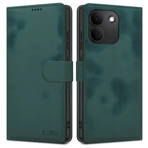 Tech-Protect Wallet Case pro Xiaomi Redmi Note 17 Pro Max 5G zelená / Pouzdro / Peněženkové s klopou