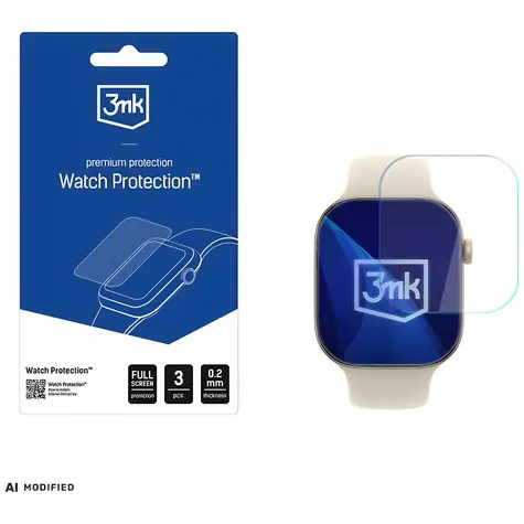 3mk Watch Protection ARC ochranná fólie pro Apple Watch 12 46mm / Ochranná fólie / Fullscreen