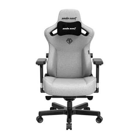 Anda Seat Kaiser 3 XL šedá / Herní židle / lněná tkanina / velikost XL / nosnost 200 kg