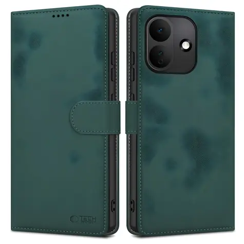 Tech-Protect Wallet Case pro Xiaomi Redmi Note 17 Pro 5G zelená / Pouzdro / Peněženkové s klopou