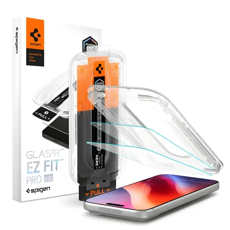 Spigen Glas.tR EZ Fit Pro HD / Ochranné sklo / 2 ks / Apple iPhone 16 Pro Max, 17 Pro Max, 18 Pro Max