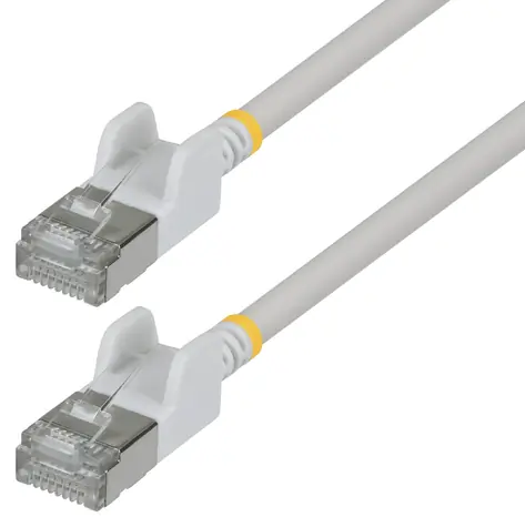 StarTech CAT6A Ultra Slim bílá / Patch kabel / 2 m / RJ-45