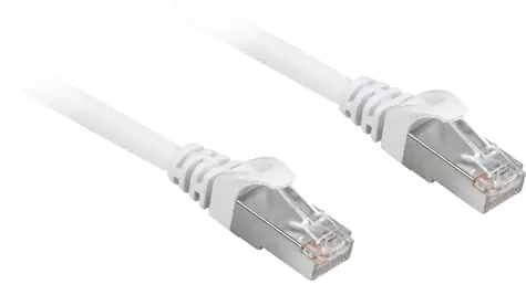 Sharkoon CAT 6A 20 m bílá / Patch kabel / S/FTP / RJ45-RJ45 / bez halogenu