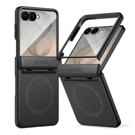 Tech-Protect Kevlar Aura MagSafe černá / Kryt / Samsung Galaxy Z Flip8 / MagSafe / Kevlar