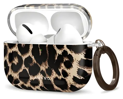 Tech-Protect Lamano Case černá/hnědá / Pouzdro / AirPods Pro 3