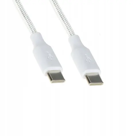Baseus CHAR-CC-0.25M-100W bílá / Kabel / USB-C (M) - USB-C (M) / 0.25 m / 100W