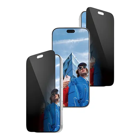 PanzerGlass UWF 2-Way Privacy iPhone 18 Pro černý rámeček / Ochranné sklo / Plně nalepovací / 0,53 mm