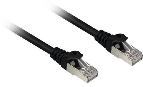 Sharkoon CAT 6A 20 m černá / Patch kabel / S/FTP / RJ45-RJ45 / bez halogenu
