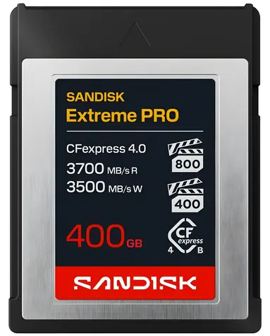 SanDisk Extreme PRO CFexpress 4.0 400GB / Paměťová karta / Type B / čtení: až 3700 MB/s