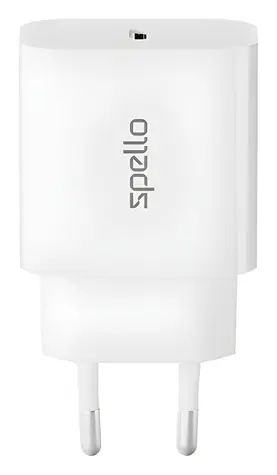 Spello ForceBoost SA20c bílá / Síťová nabíječka / USB-C / Power Delivery / 20 W