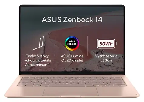 ASUS Zenbook 14 korálová / Notebook / 14