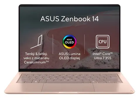 ASUS Zenbook 14 korálová / Notebook / 14