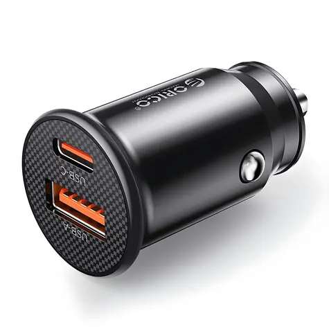 Orico PowerMini černá / Autonabíječka / USB-C + USB-A / 30 W