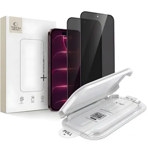 Tech-Protect OneTouch Set Spy+ / Privacy ochranné sklo / pro Apple iPhone 18 Pro Max / 2 ks