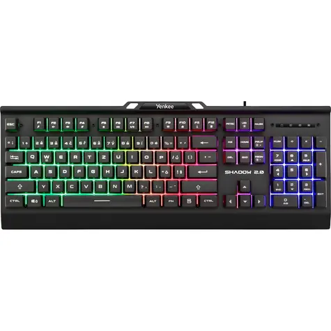 YENKEE YKB 3210 SHADOW 2.0 / Herní klávesnice / Membránová / Tichý chod / Anti-Ghosting / RGB / CZ Layout