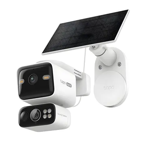 TP-Link Tapo HB410 / Sada 2 venkovních solárních IP kamer s duálním objektivem 2K / Pan/Tilt / IP65 / Wi-Fi