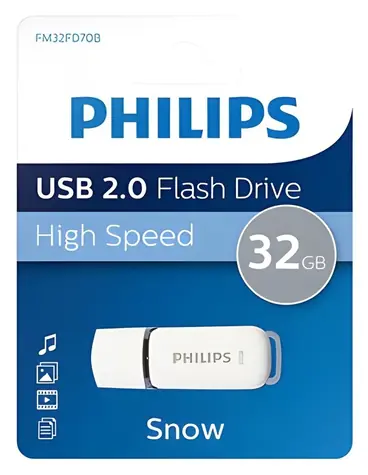 Philips Snow Edition 32GB šedá / Flash disk / USB 2.0