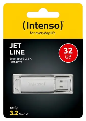 Intenso Jet Line Aluminum 32GB / Flash disk / USB 3.2 Gen 1