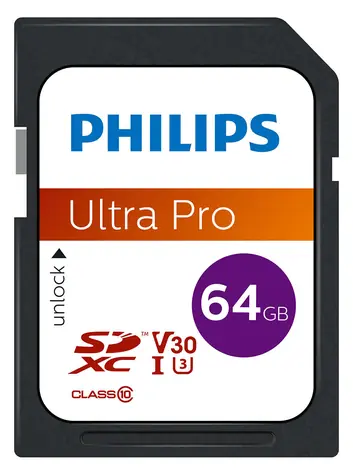 Philips SDXC 64GB / Paměťová karta / Class 10 / UHS-I U3 / V30 / A1