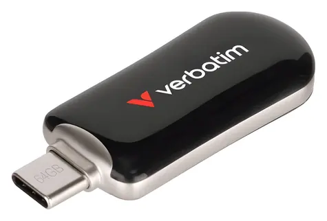 Verbatim Plectra 64GB černá / Flash Disk / USB-C 3.0 / až 100 MB/s