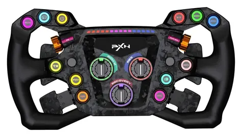 PXN GT ONE / Herní volant / 300 mm / Karbon / USB / RGB / Quick Release