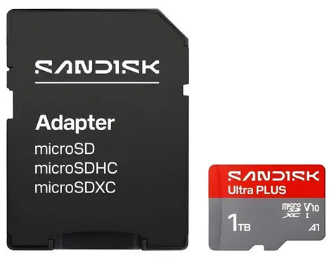 SanDisk Ultra Plus microSDXC 1 TB / Paměťová karta / UHS-I / Class 10, U1, A1 / čtení: 200 MB/s