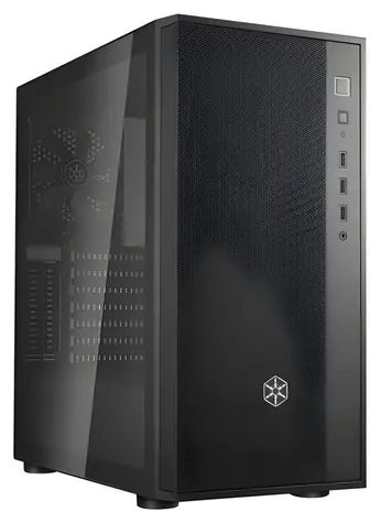SilverStone FARA R1 V2 černá / PC skříň / Midi-Tower / ATX / tvrzené sklo / 2x USB 3.2 Gen 1 + 1x USB 2.0