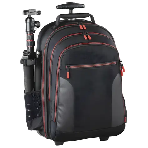 Hama Miami 200 černá / Batoh na fotoaparát / s kolečky a rukojetí / kapsa na tablet / 2,9 kg