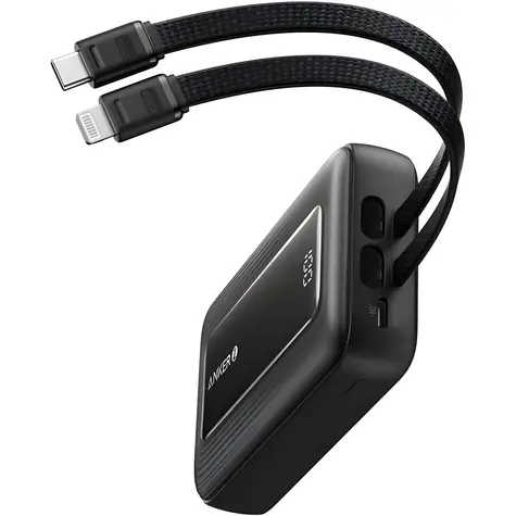 Anker Zolo 10000mAh černá / Powerbanka / 35W / s kabelem USB-C a Lightning / USB-C + USB-A