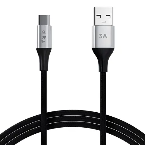 Allity AUC-01 černá / Datový kabel / USB-A/USB-C / 1 m / 60 W