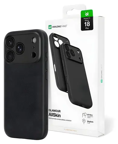 AmazingThing Glamour AllSkin iPhone 18 Pro černá / Kryt / Ochrana kamery / MagSafe kompatibilní