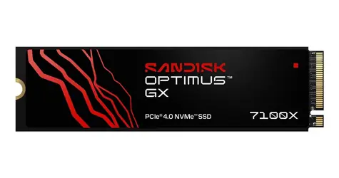SanDisk Optimus GX 7100X / Interní SSD / M.2 2280 / NVMe PCIe 4.0 x4 / 2 TB / čtení: 7250 MB/s / zápis: 6900 MB/s
