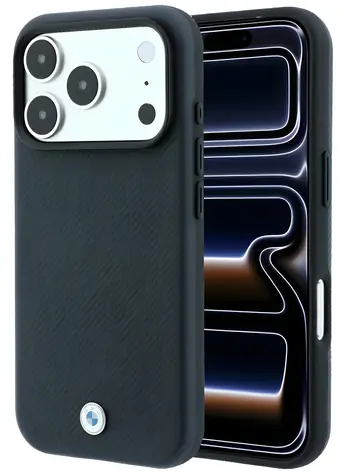 BMW Sign Kevlar Metal Logo tmavě šedá / Zadní kryt / MagSafe / iPhone 17/18 Pro Max