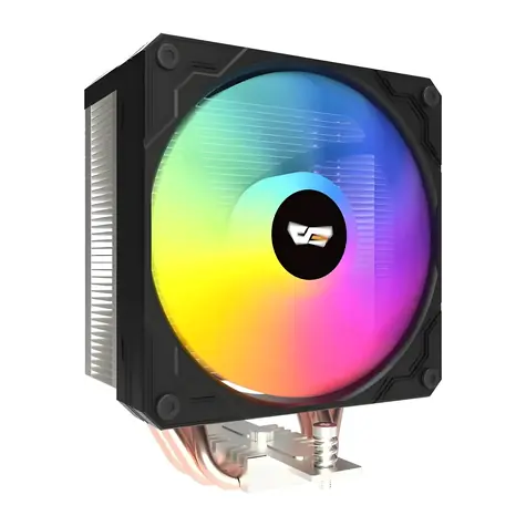 darkFlash M400 ARGB černá / Chladič CPU / Věžový / 4x heatpipe / Displej teploty / TDP 200 W / Intel + AMD