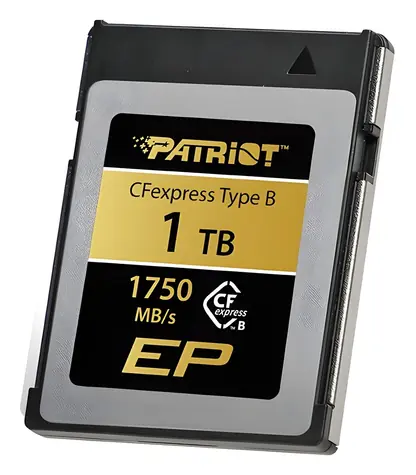 Patriot EP CFexpress Type B 1TB / Paměťová karta / PCIe Gen3 x2 / R: 1750 MB/s / W: 1650 MB/s