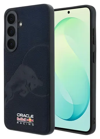 Red Bull Zadní kryt PU Leather Debossed Bull Magnetic Navy / Zadní kryt / pro Samsung Galaxy S26 FE / MagSafe