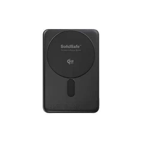 BMX SolidSafe™ Air Titanium 10K černá / Powerbanka / 10 000 mAh / Qi2.2 25 W / USB-C 30 W / 13 mm