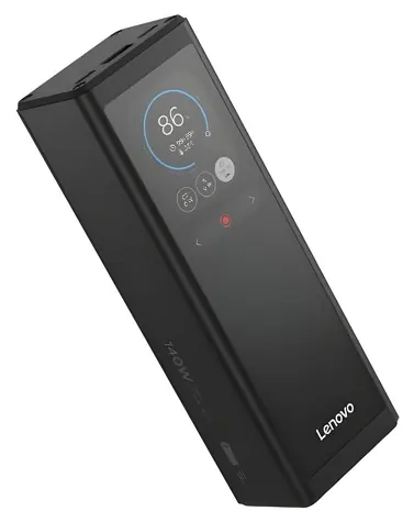 Lenovo Powerbank 140W černá / Powerbanka / 14 000 mAh / displej / 2x USB-C / rychlé nabíjení
