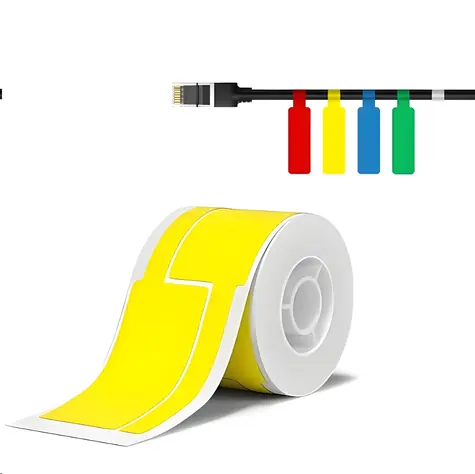 Niimbot štítky T 25x76 mm žluté / Štítky do tiskárny / 200 ks / Pro B21, B21S, B3, B1S