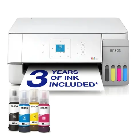 Epson EcoTank ET-2926 bílá / Inkoustová multifunkce / A4 / 5760x1440dpi / tisk & skenování & kop. / USB & Wi-Fi