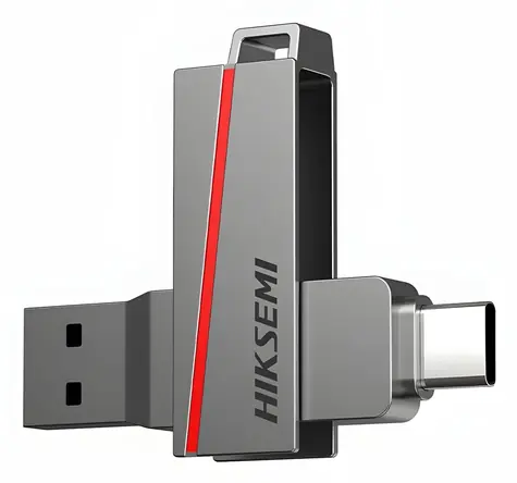 HIKSEMI Dual 16GB / Flash disk / USB 3.2 / USB-A + USB-C / čtení 30-150 MB/s / zápis 15-45 MB/s
