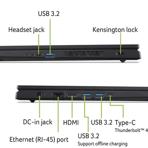 Acer Nitro V 17 ANV17-I31-51FF černá / Notebook / 17,3