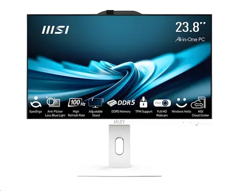 MSI PRO AP242P 14M-1091XEU bílá / All-in-one počítač / 23,8