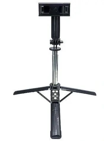 Forever SST-100 černá / Selfie tyč / Stativ / Bluetooth ovladač / Nastavitelná délka 19–75 cm / Hmotnost 150 g
