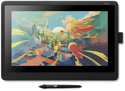 Wacom Cintiq 16 / grafický tablet / 8192 úrovní přítlaku / 72% NTSC / 5080 LPI / 2xUSB